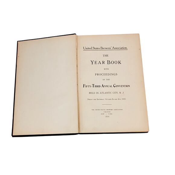 Year Book of United States Brewer Association 1913 Breweriana Beer Wine Liquor - Picture 2 of 16